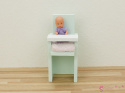Wysokie krzesełko dla małej laleczki