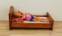 Pojedyncze łóżko dla lalki "Kwiat Paproci"