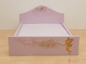 Podwójne łóżko dla lalek - Złote wróżki