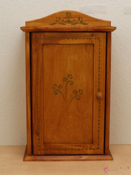 Drewniana szafa dla lalek "Bursztynowy kwiatek"