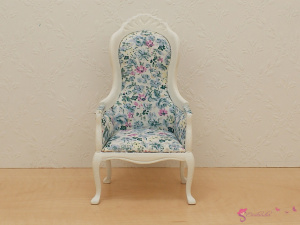 Krzesło z białą ramą
