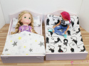 Podwójne łóżko dla lalek z ornamentami I