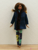 Jeansowa kurtka dla lalki barbie