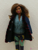 Jeansowa kurtka dla lalki barbie