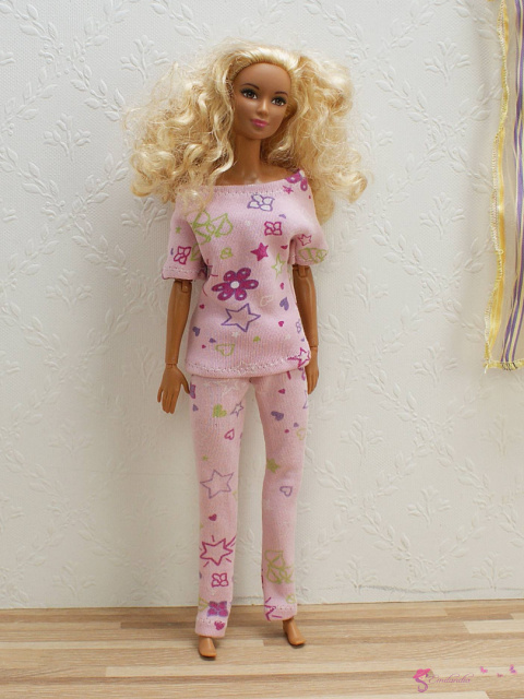 Piżama dla lalki barbie