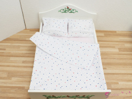 Pościel na podwójne łóżko - małe gwiazdeczki