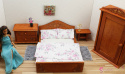 Pościel na podwójne łóżko - bukieciki róż
