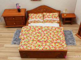 Pościel na podwójne łóżko - kolorowa łąka
