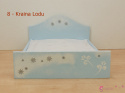 Podwójne łóżko dla lalek i dwie szafki nocne - różne wzory