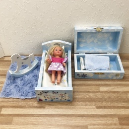 Magiczne Przedwiośnie - drewniane mebelki dla lalek barbie