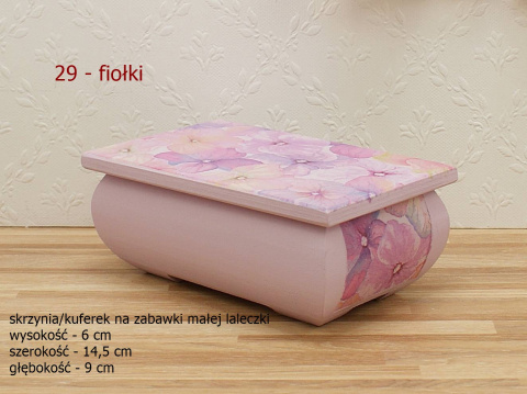 Drewniane mebelki dla lalek - Fioletowa Fantazja Drewniane mebelki dla lalek - Fioletowa Fantazja
