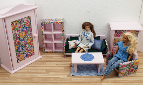 Folkowe Mebelki dla Lalek - drewniane mebelki dla lalek barbie Folkowe Mebelki dla Lalek - drewniane mebelki dla lalek barbie