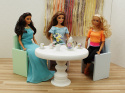Srebrne Różyczki - drewniane mebelki dla lalek barbie