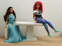 Srebrne Różyczki - drewniane mebelki dla lalek barbie