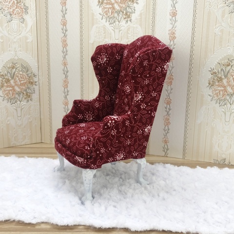 miniaturowy fotelik do domku dla lalek w skali 1:6