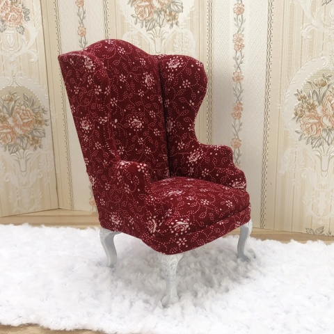 miniaturowy fotelik do domku dla lalek w skali 1:6