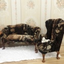 Fotel / sofa do domku dla lalek w skali 1:6 - wzór wężowej skóry