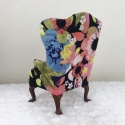 Kolorowy fotel / sofa do domku dla lalek w skali 1:6 Kolorowy fotel / sofa do domku dla lalek w skali 1:6