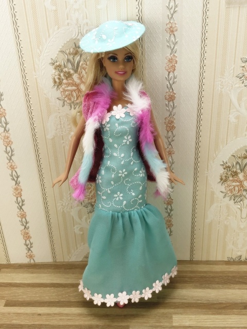 Błękitny Zestaw dla Lalki Barbie (4 elementy)