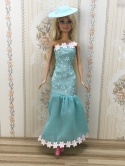 Błękitny Zestaw dla Lalki Barbie (4 elementy)