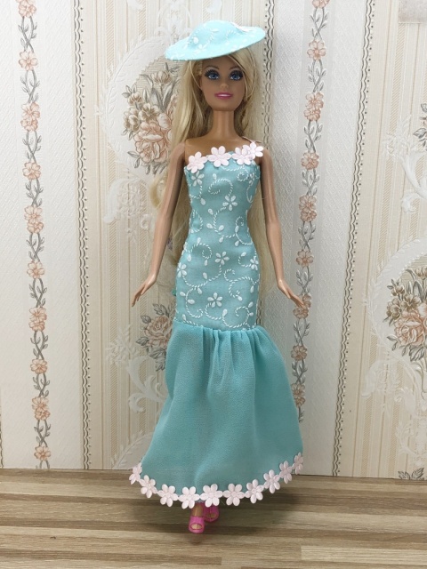 Błękitny Zestaw dla Lalki Barbie (4 elementy)