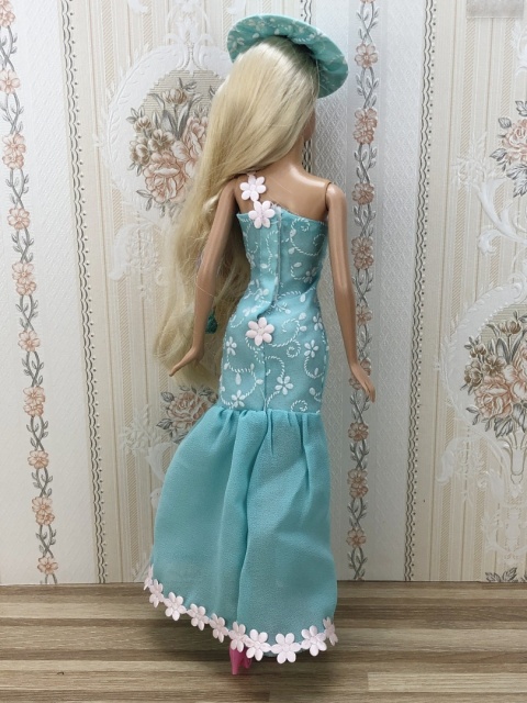 Błękitny Zestaw dla Lalki Barbie (4 elementy)