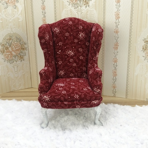 miniaturowy fotelik do domku dla lalek w skali 1:6