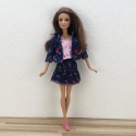 Jeansowy, wiosenny komplet dla lalki barbie - 4 części