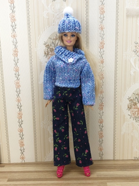 Zestaw ubranek na jesień dla lalki Barbie (4 elementy)