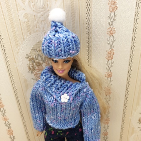 Zestaw ubranek na jesień dla lalki Barbie (4 elementy)