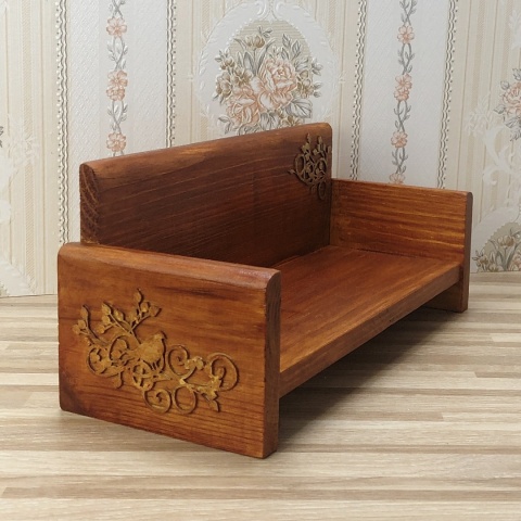 Ptaszki - umebluj pokój dla lalki ozdobiony złotymi listkami i ptaszkami