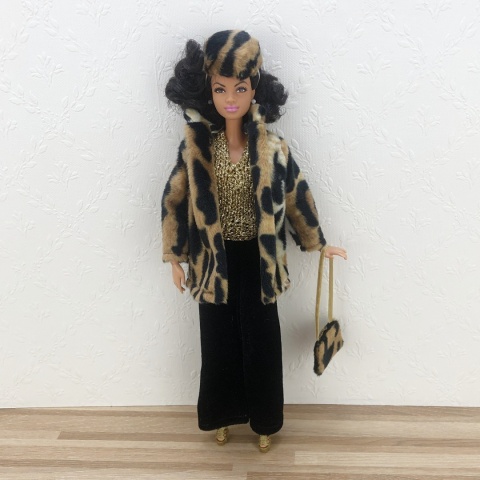 Zestaw Ubranek dla Lalki Barbie – Leopard Glam (6 elementów)