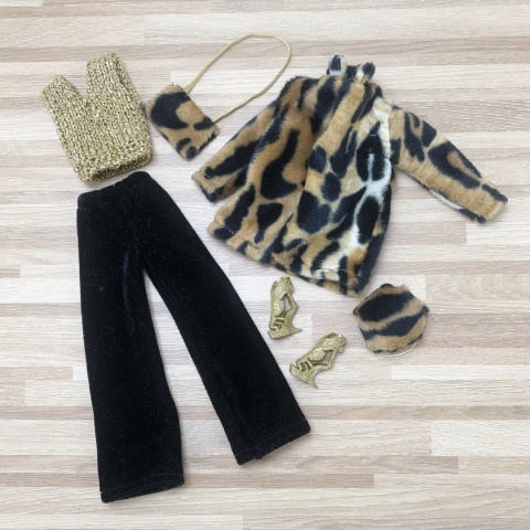 Zestaw Ubranek dla Lalki Barbie – Leopard Glam (6 elementów)