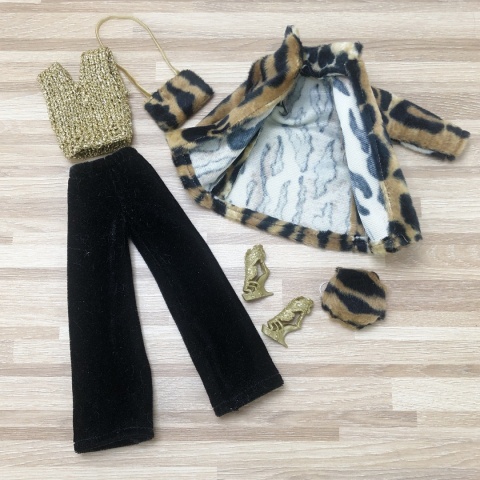 Zestaw Ubranek dla Lalki Barbie – Leopard Glam (6 elementów)