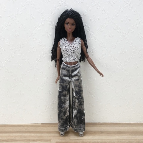 Zimowy Zestaw Ubranek dla Lalki Barbie – White Cozy Style (5 elementów)