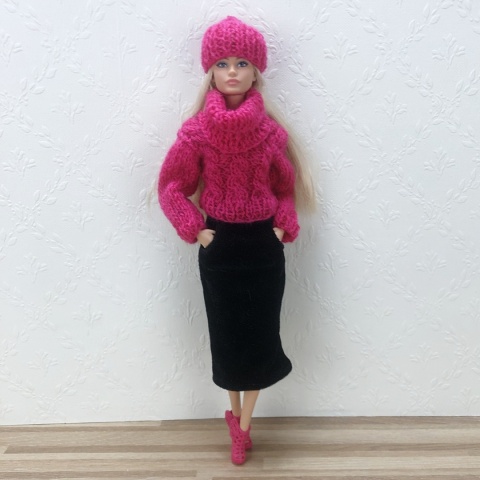 Zestaw zimowy dla lalki Barbie (5 elementów)