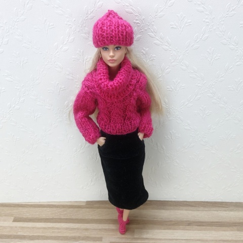 Zestaw zimowy dla lalki Barbie (5 elementów)