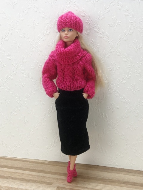 Zestaw zimowy dla lalki Barbie (5 elementów)