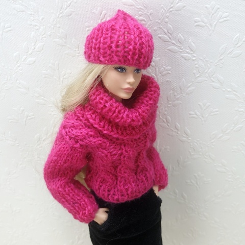 Zestaw zimowy dla lalki Barbie (5 elementów)