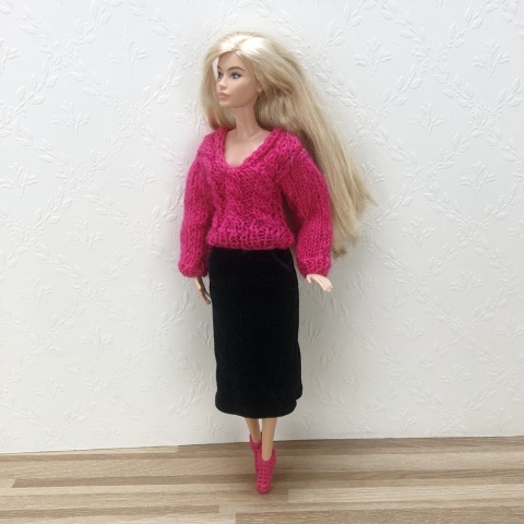 Zestaw zimowy dla lalki Barbie (5 elementów)