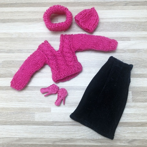 Zestaw zimowy dla lalki Barbie (5 elementów)