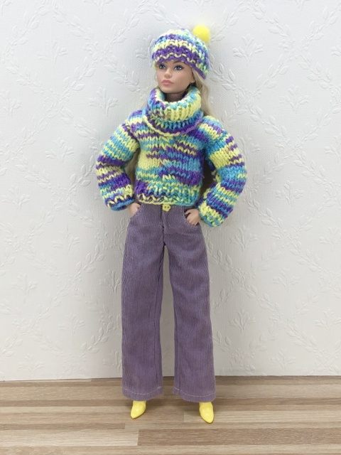 Zestaw zimowy dla lalki Barbie (5 elementów)