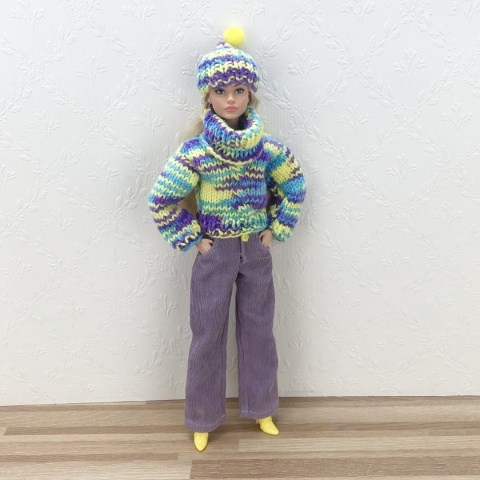 Zestaw zimowy dla lalki Barbie (5 elementów)