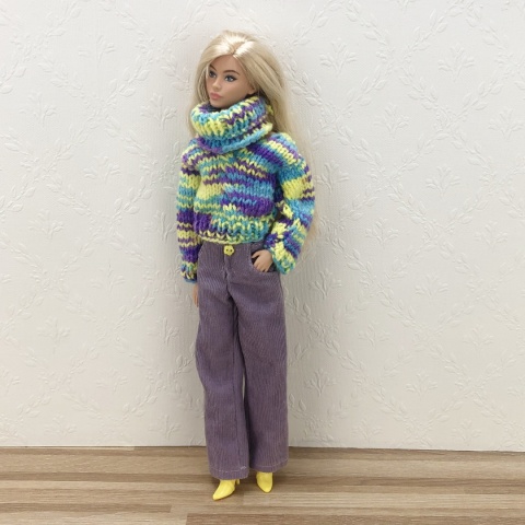 Zestaw zimowy dla lalki Barbie (5 elementów)