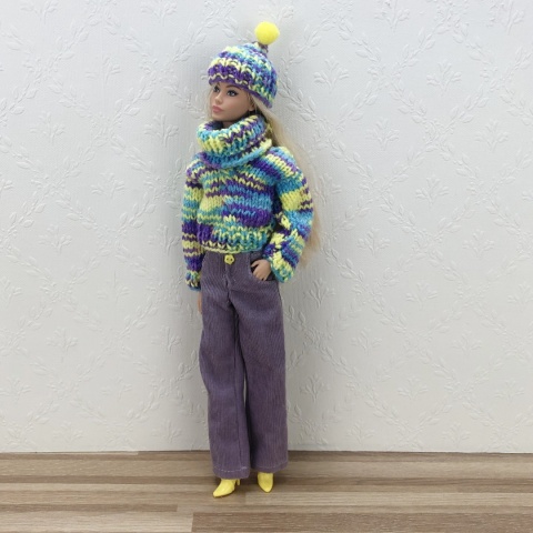 Zestaw zimowy dla lalki Barbie (5 elementów)