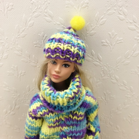 Zestaw zimowy dla lalki Barbie (5 elementów)