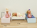 małe łóżeczko dla małej laleczki - wymiary