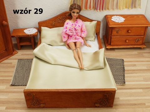 Pościel na pojedyncze łóżko dla lalek
