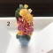Miniaturowe kwiaty w wazonie do domku dla lalek w skali 1:6, 1:12