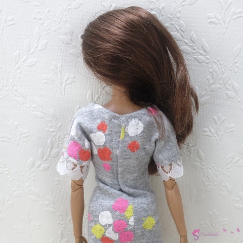 Piżama i kapcie dla Lalki Barbie – 3 Elementy